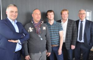winterland Maurice Schoenmaeckers, Henny Sipkema, Guus Coppens, Peter Veekmans en Geralt Corthouts (C) JWL